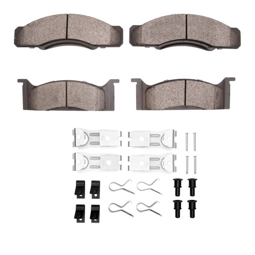 DFC 68-72 Ford Custom Front 4000 HybriDynamic Brake Pads and Hardware Kit