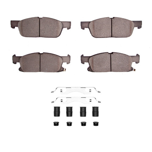 DFC 4000 HybriDynamic Front Brake Pads and Hardware Kit, Ford Fusion 2017-2020