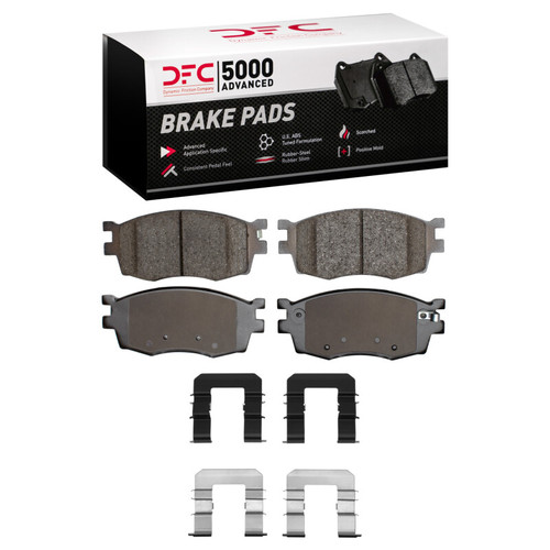 DFC 06-12 Dodge Attitude (Mexico) Front 5000 Advanced Ceramic Brake Pads and Hardware Kit