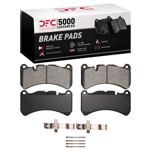 DFC 5000 Advanced Low-Metallic Front Brake Pads and Hardware Kit, Mercedes-Benz SLK55 AMG 2005-2011