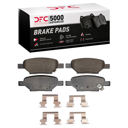 DFC 5000 Advanced Ceramic Rear Brake Pads and Hardware Kit, Chevrolet HHR 2004-2012