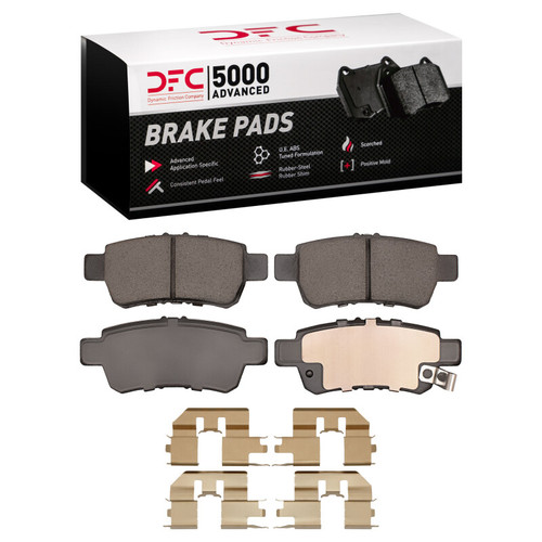DFC 5000 Advanced Ceramic Rear Brake Pads and Hardware Kit, Honda Odyssey 2005-2010