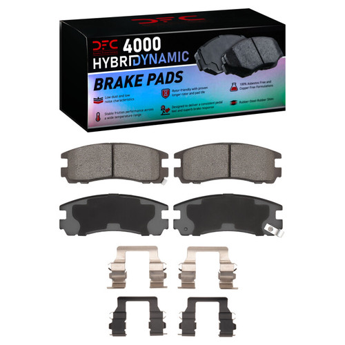 DFC 88-99 Dodge Stealth Rear 4000 HybriDynamic Brake Pads and Hardware Kit