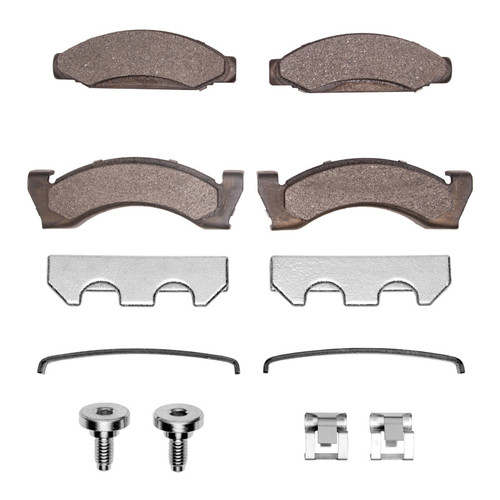 DFC 5000 Advanced Semi-Metallic Front Brake Pads and Hardware Kit, American Motors CONCORD 1974-1981