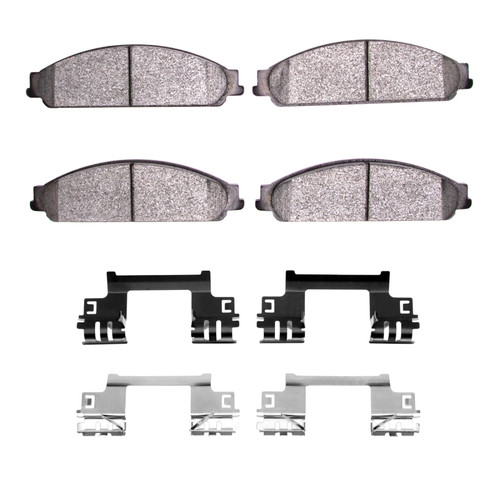 DFC 5000 Advanced Ceramic Front Brake Pads and Hardware Kit, Ford Taurus (Excl SHO) 2005-2009