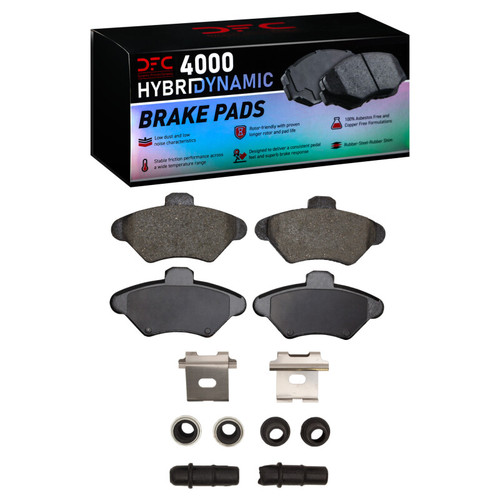 DFC 93-98 Ford Thunderbird Front 4000 HybriDynamic Brake Pads and Hardware Kit