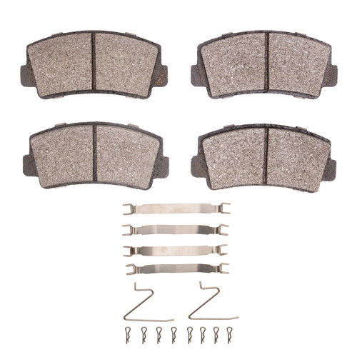 DFC 5000 Advanced Ceramic Front Brake Pads and Hardware Kit, Mazda RX-7 1979-1979