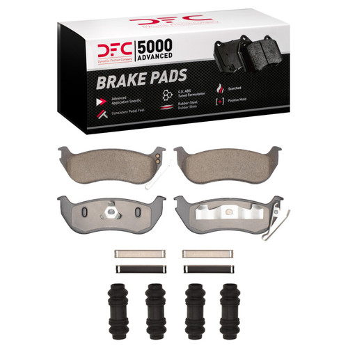 DFC 03-10 Ford Explorer Sport Trac Rear 5000 Advanced Ceramic Brake Pads and Hardware Kit