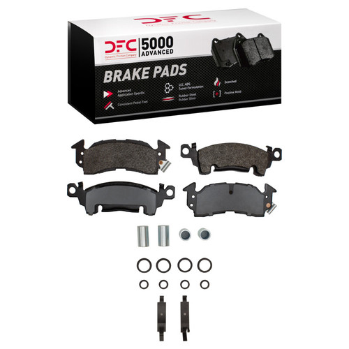 DFC 67-73 Buick Electra Front 5000 Advanced Semi Metallic Brake Pads and Hardware Kit