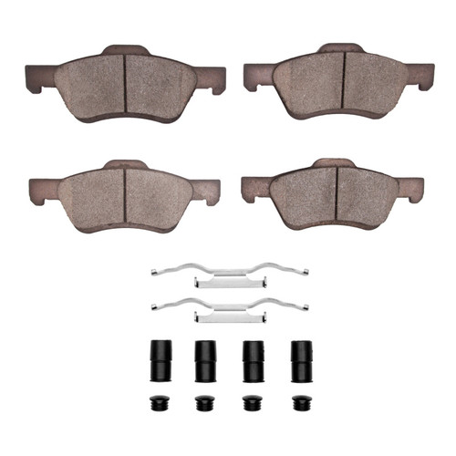 DFC 5000 Advanced Ceramic Front Brake Pads and Hardware Kit, Ford Escape 2009-2012