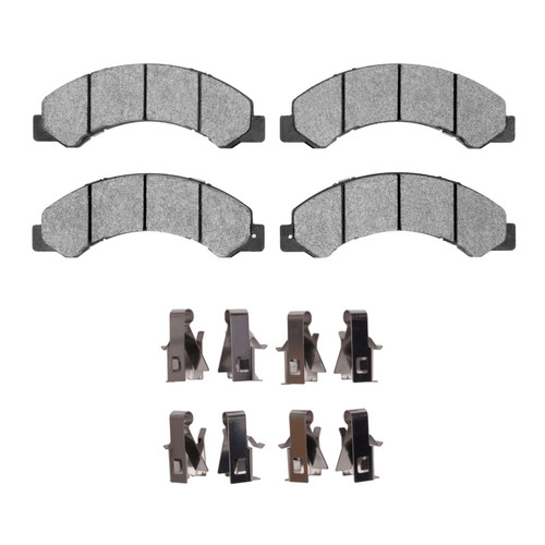 DFC 4000 HybriDynamic Brake Pads and Hardware Kit, Hino 155 Fr & Rr 2012-2020