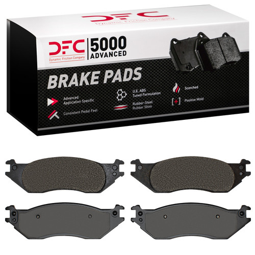 DFC 5000 Advanced Semi-Metallic Front Brake Pads, Ford E-150 Club Wagon 2004-2006