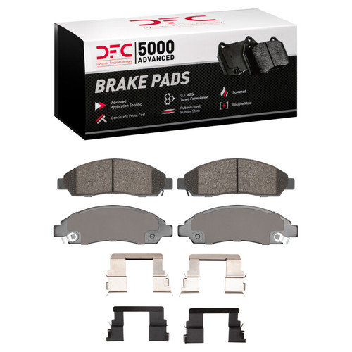 DFC 04-08 Chevrolet Colorado Front 5000 Advanced Ceramic Brake Pads and Hardware Kit