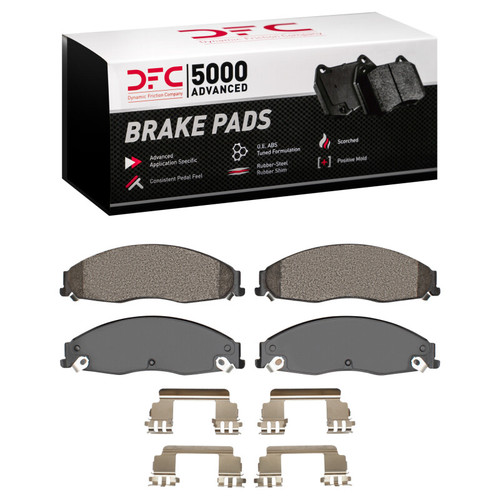DFC 03-08 Cadillac CTS Front 5000 Advanced Semi Metallic Brake Pads and Hardware Kit
