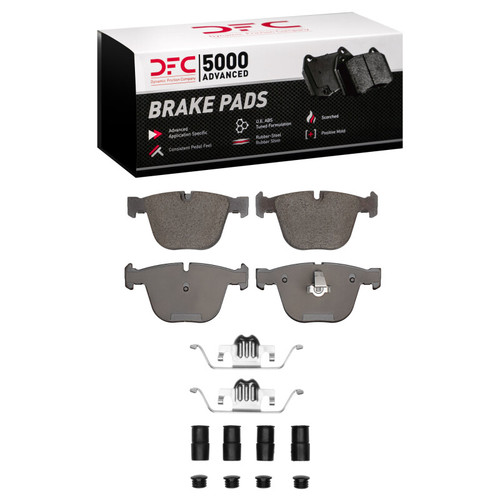 DFC 5000 Advanced Low-Metallic Rear Brake Pads and Hardware Kit, BMW X5 2010-2019