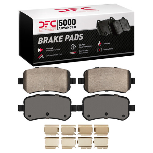 DFC 5000 Advanced Ceramic Rear Brake Pads and Hardware Kit, Ford Freestar 2004-2007