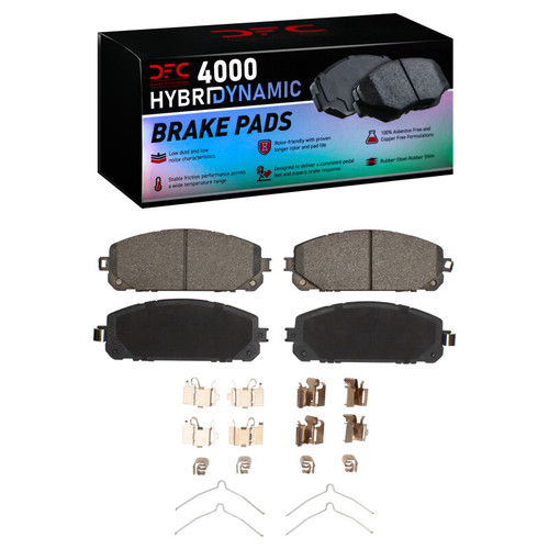DFC 14-23 Jeep Cherokee Front 4000 HybriDynamic Brake Pads and Hardware Kit