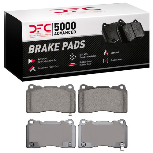 DFC 5000 Advanced Low-Metallic Front/Rear Brake Pads, Acura TL 2003-2025