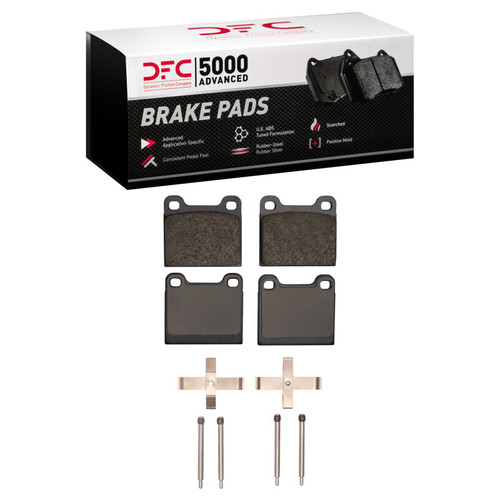 DFC 5000 Advanced Low-Metallic Front Brake Pads and Hardware Kit, Porsche 912/911/914 1967-1976