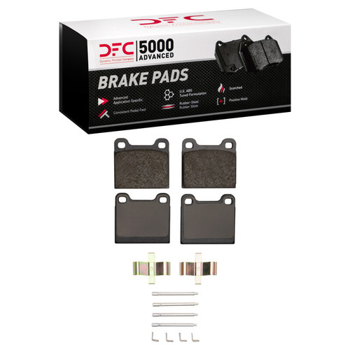 DFC 5000 Advanced Low-Metallic Rear Brake Pads and Hardware Kit, Porsche 912/911 1969-1983