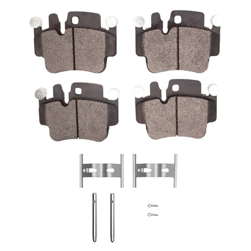 DFC 5000 Advanced Low-Metallic Rear Brake Pads and Hardware Kit, Porsche 911 2002-2005