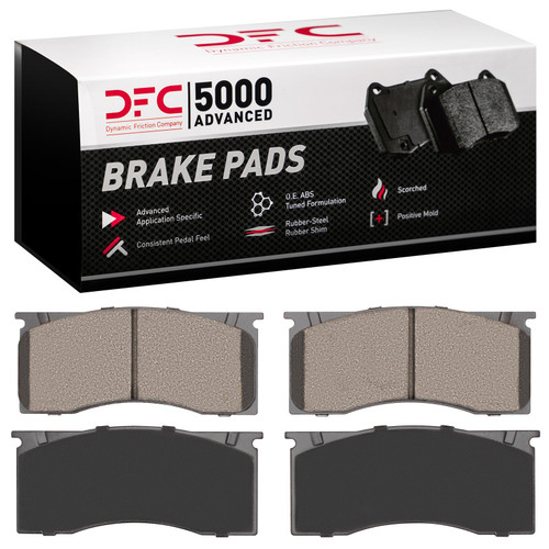 DFC 5000 Advanced Semi-Metallic Front Brake Pads, Dodge Dart 1964-1972