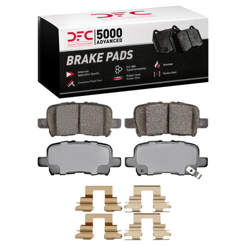 DFC 01-08 Acura MDX Rear 5000 Advanced Ceramic Brake Pads and Hardware Kit