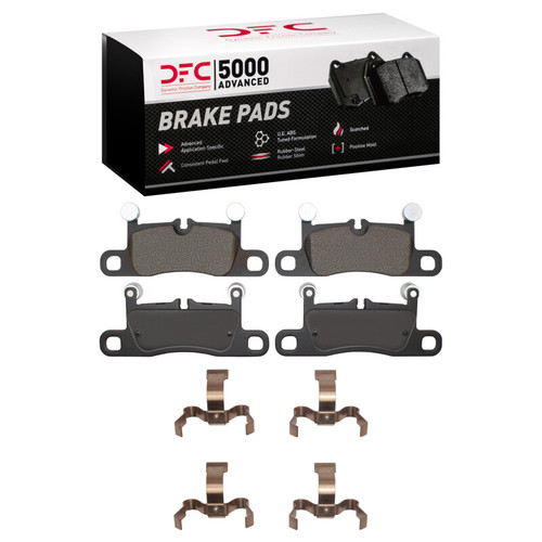 DFC 5000 Advanced Low-Metallic Rear Brake Pads and Hardware Kit, Audi S e-Tron GT 2020-2025