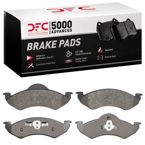 DFC 5000 Advanced Semi-Metallic Front Brake Pads, Dodge Dakota RWD 2000-2002