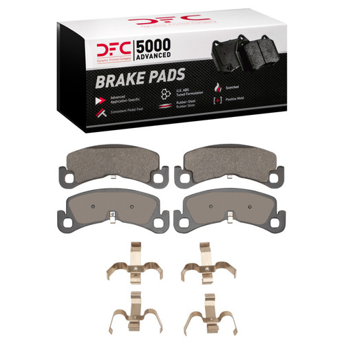 DFC 5000 Advanced Low-Metallic Front Brake Pads and Hardware Kit, Tesla Model X 2021-2025