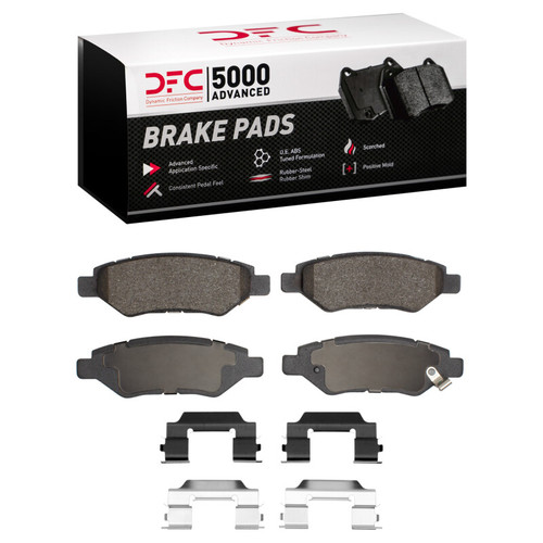 DFC 5000 Advanced Ceramic Rear Brake Pads and Hardware Kit, Cadillac CTS 2008-2016