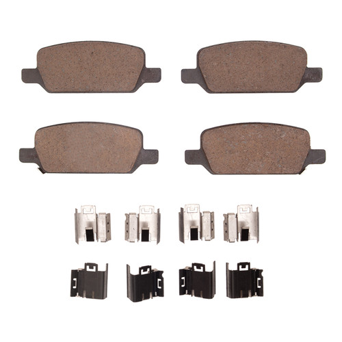 DFC 5000 Advanced Ceramic Rear Brake Pads and Hardware Kit, Tesla Model Y 2017-2025