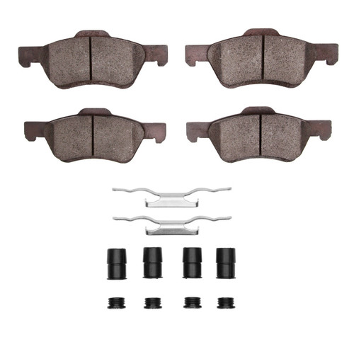 DFC 5000 Advanced Ceramic Front Brake Pads and Hardware Kit, Ford Escape 2008-2012