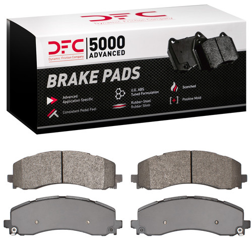 DFC 5000 Advanced Semi-Metallic Rear Brake Pads, Ram 2500 2019-2025