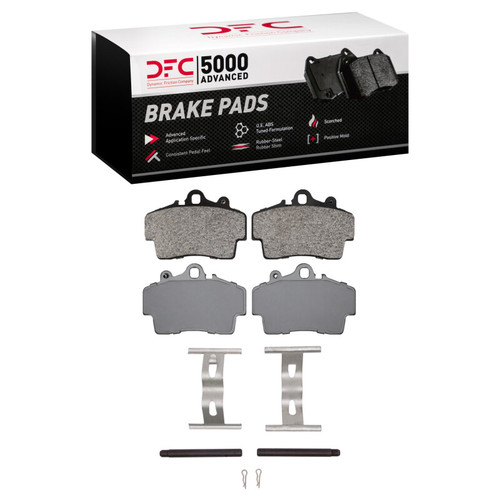 DFC 97-08 Porsche Boxster Front 5000 Advanced Low Metallic Brake Pads and Hardware Kit