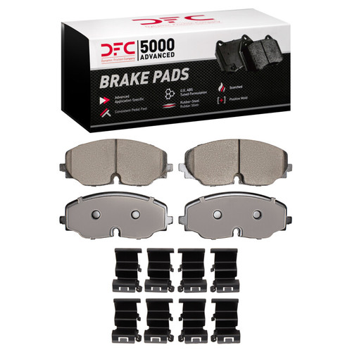 DFC 5000 Advanced Ceramic Front Brake Pads and Hardware Kit, Volkswagen Atlas/Atlas Cross Sport 2018-2025