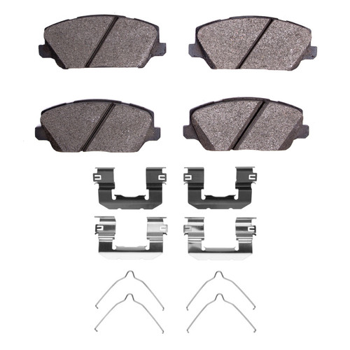 DFC 5000 Advanced Ceramic Front Brake Pads and Hardware Kit, Kia Cadenza 2017-2020