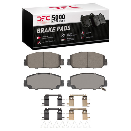 DFC 5000 Advanced Ceramic Front Brake Pads and Hardware Kit, Honda CR-V 2017-2019