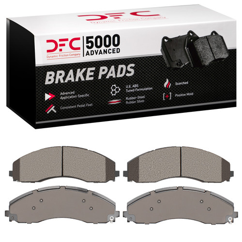 DFC 5000 Advanced Semi-Metallic Front/Rear Brake Pads, Ford F-550 Super Duty 2017-2024