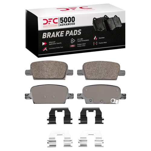 DFC 16-21 Chevrolet Malibu Rear 5000 Advanced Ceramic Brake Pads and Hardware Kit
