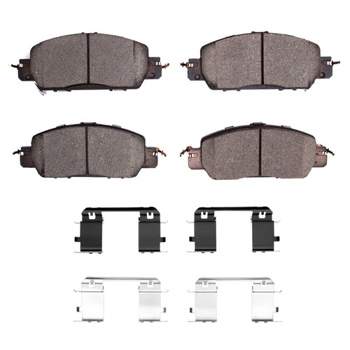 DFC 5000 Advanced Ceramic Front Brake Pads and Hardware Kit, Honda Accord Coupe 2016-2017