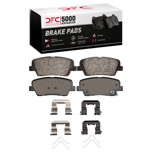 DFC 11-17 Hyundai Equus Rear 5000 Advanced Ceramic Brake Pads and Hardware Kit