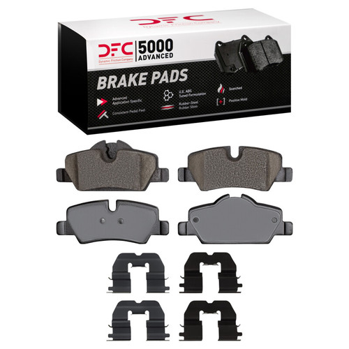 DFC 5000 Advanced Ceramic Rear Brake Pads and Hardware Kit, Mini Cooper (Excl Clubman) 2014-2024