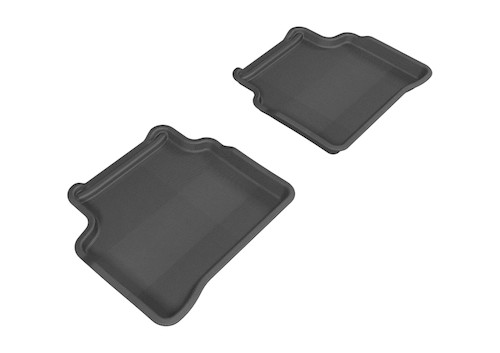 3D MAXpider Kagu 2nd Row Black Floor Mat Set, Nissan Altima Sedan 2007-2012