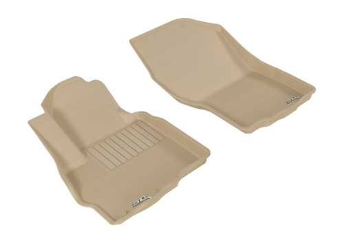 3D MAXpider Kagu 1st Row Tan Floor Mat Set, Mitsubishi Outlander Sport 2011-2019