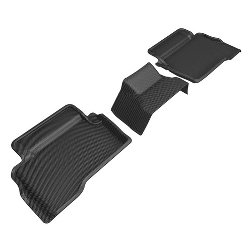 3D MAXpider Kagu 2nd Row Black Floor Mat Set, Toyota Tacoma Double Cab 2024