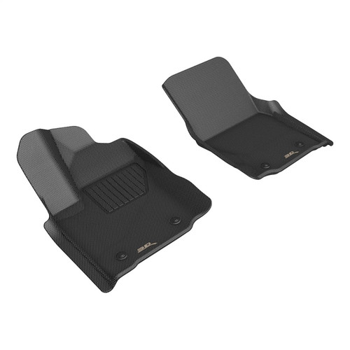 3D MAXpider Kagu 1st Row Black Floor Mat Set, Toyota Tacoma Extended Cab 2024