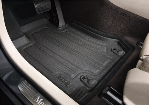 3D MAXpider Elegant Black Floor Mat Set 1st & 2nd Row, Ford F-150 Supercrew 2015-2023
