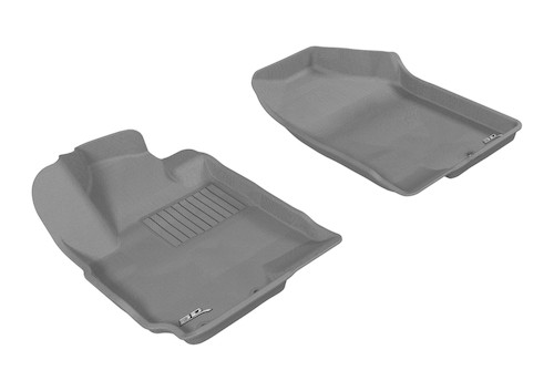 3D MAXpider Kagu 1st Row Gray Floor Mat Set, Kia Soul 2010-2013