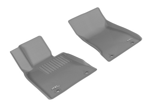 3D MAXpider Kagu 1st Row Gray Floor Mat Set, Genesis/Hyundai G80/Genesis Sedan 2015-2019